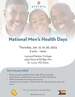 national men's health days jan 19, 26
