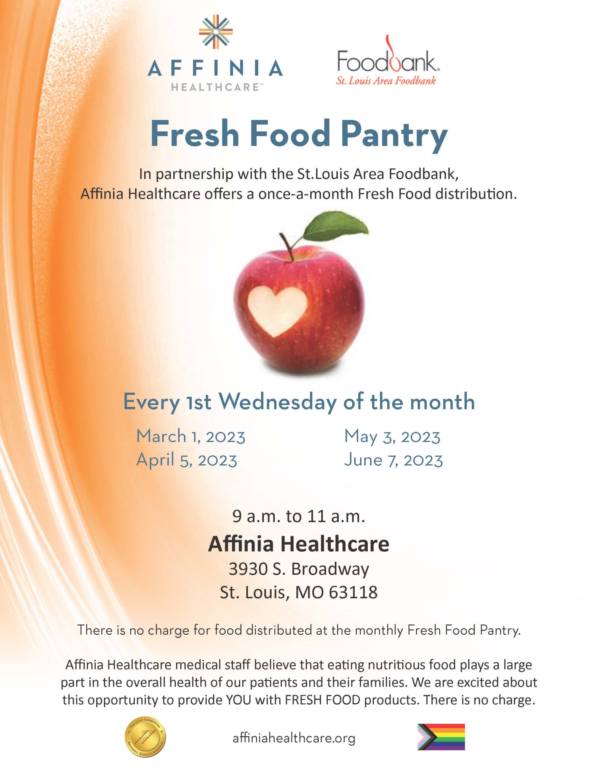 fresh food pantry at s. broadway first wed of month