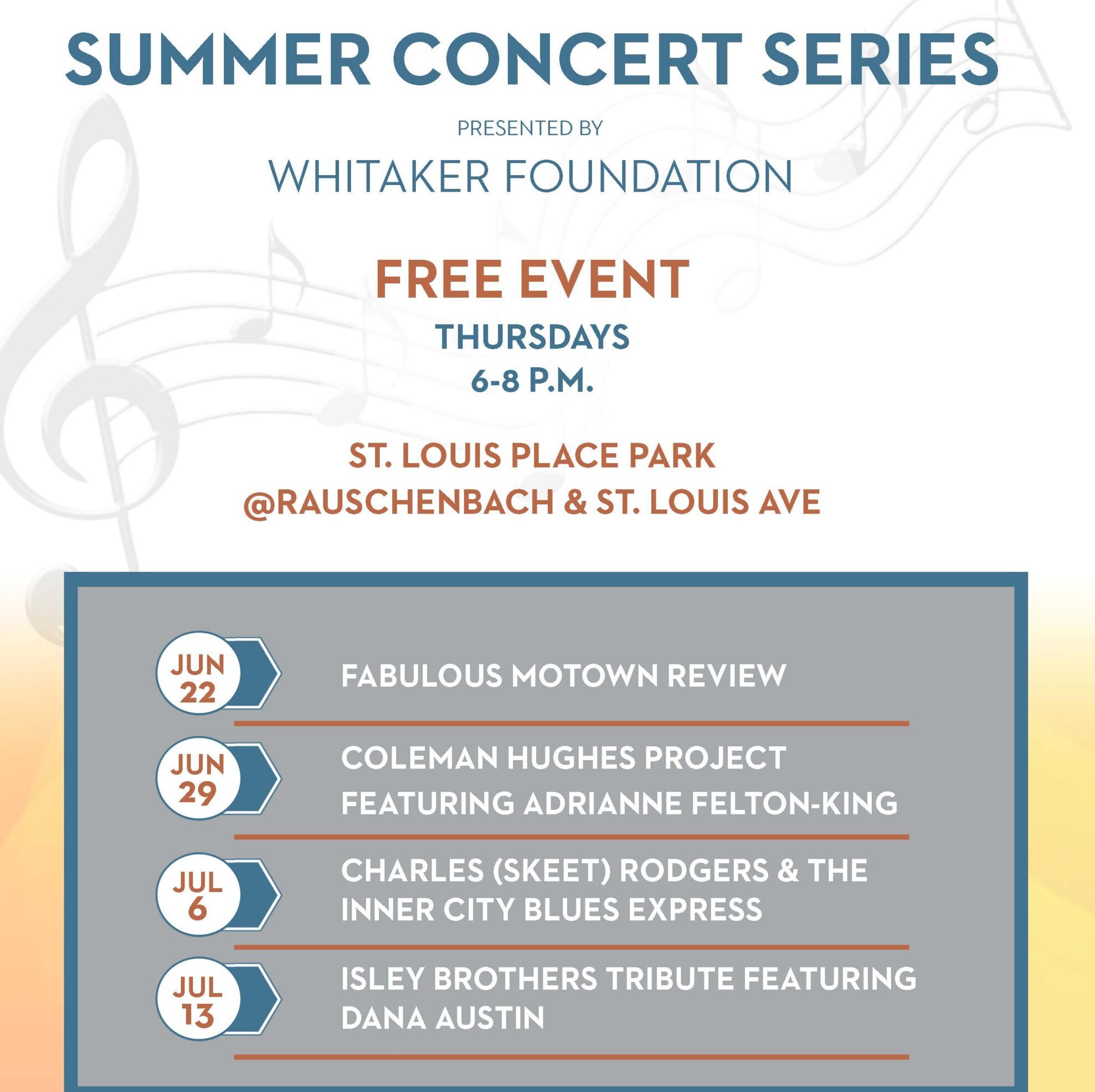 summer concert series june and july