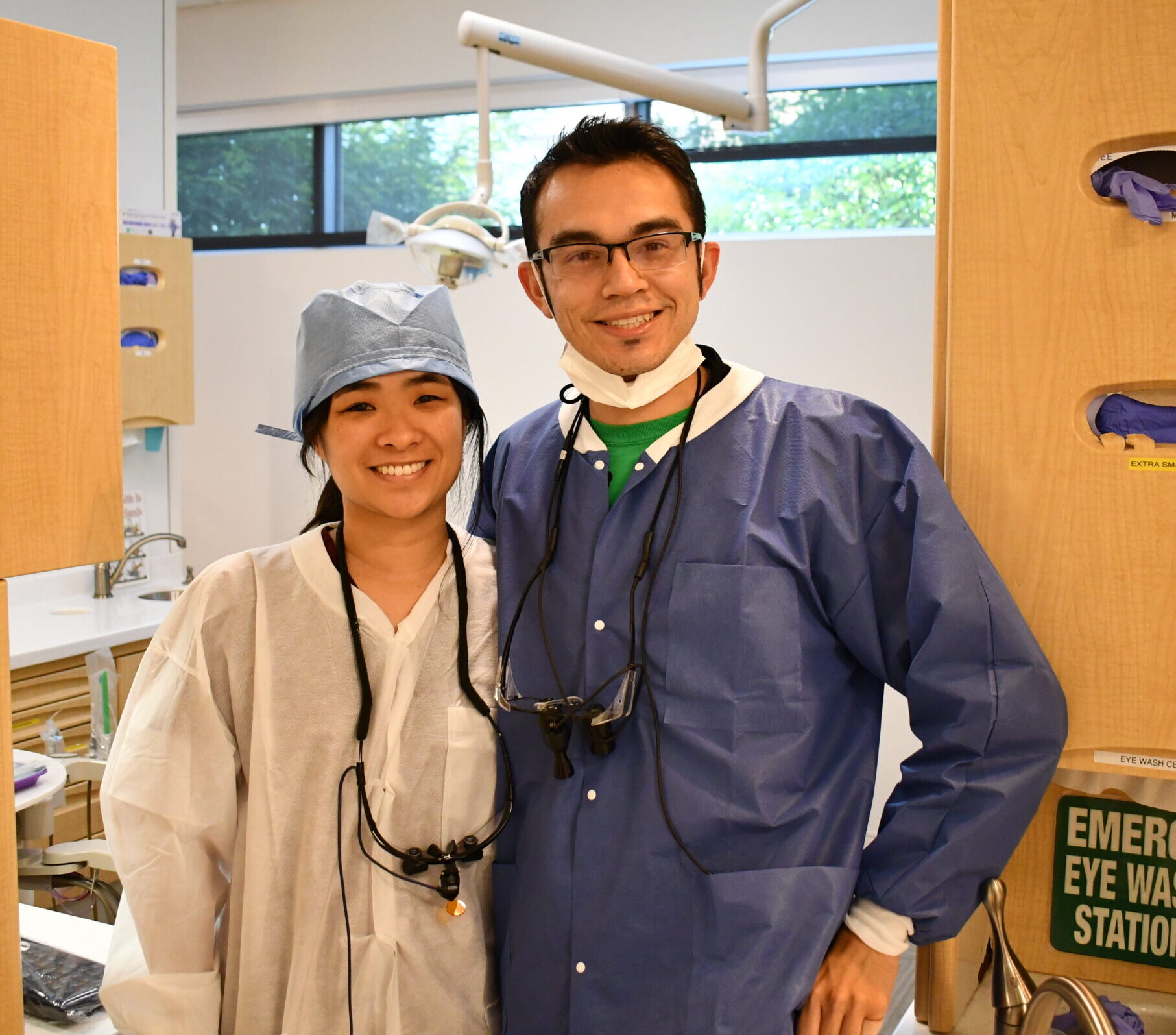Dr. Coronel (right) with Dr Guan
