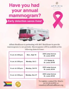 2023 fall mammogram schedule