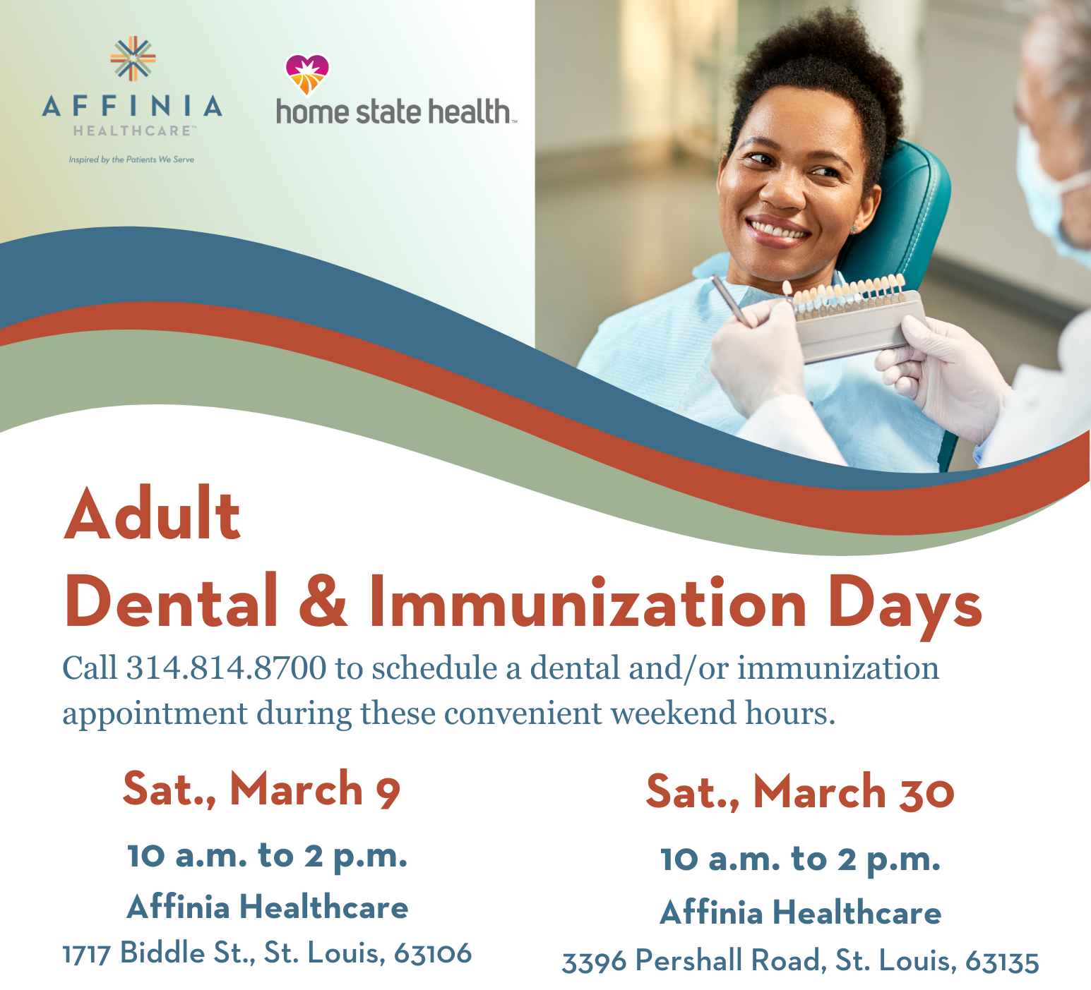 adult dental & immunization day mar 30