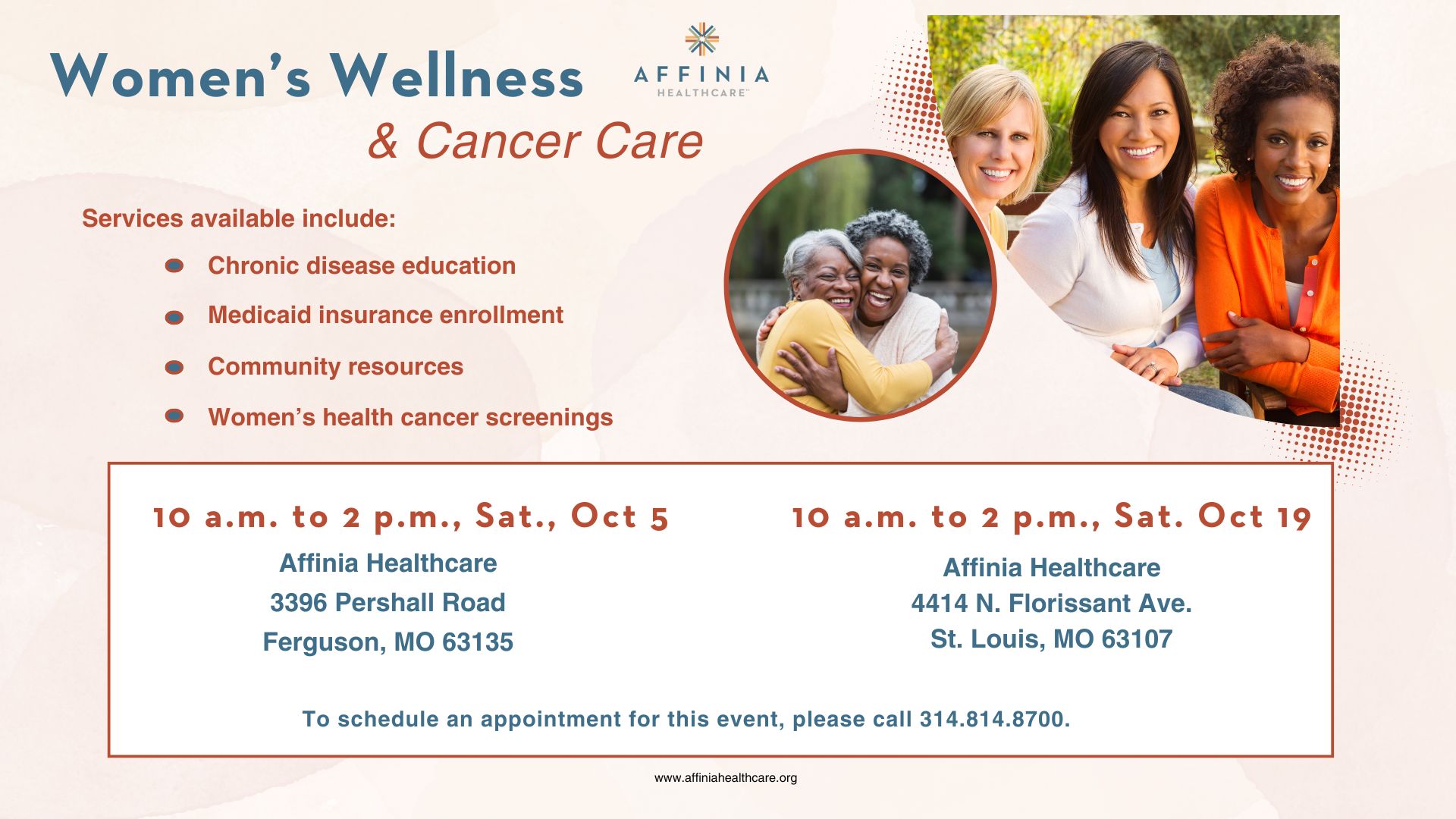 women's health cancer care oct 5 & 19