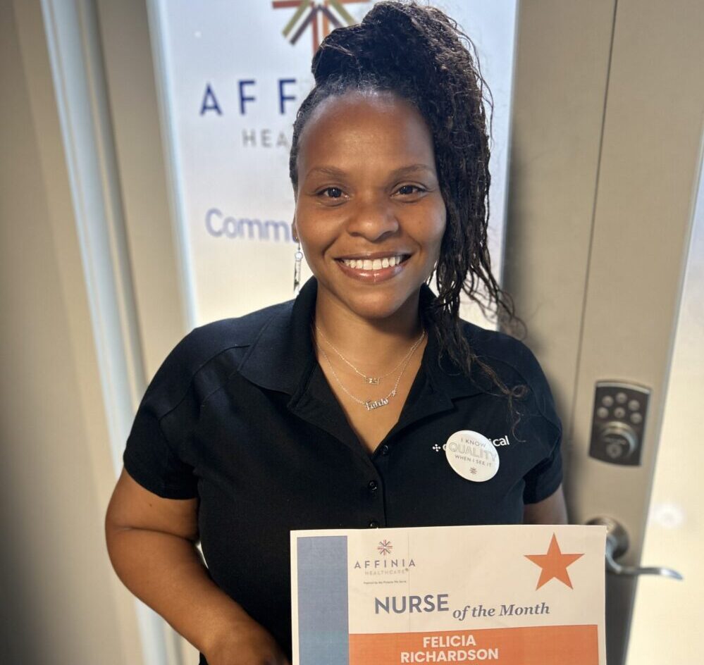 felicia richardson sept nurse of the month