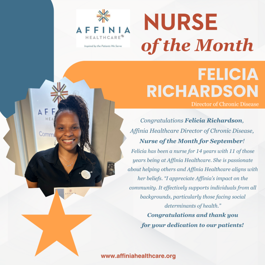 sept nurse of the month felicia richardson