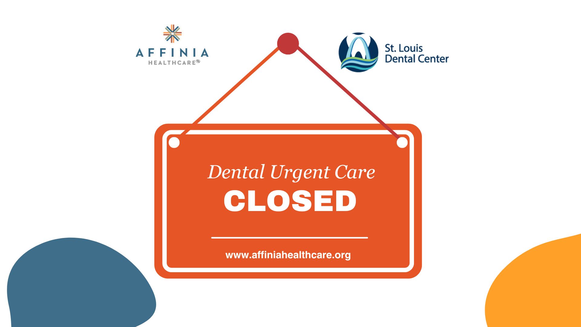 dental urgent care closed